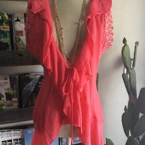 Forgotten Grace Lace Tie Top L